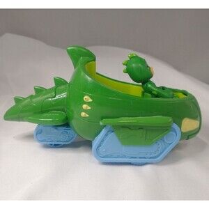 PJ Masks Gekko Mobile Figure Set Vehicle Green 3-Seater Articulated Disney Jr